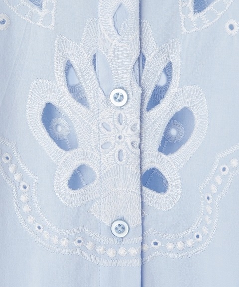 ココディール　COCODEAL エンブロイダリーコットンぺプラムミニワンピース ココディール (セール30%OFF) COCODEAL/ エンブロイダリー