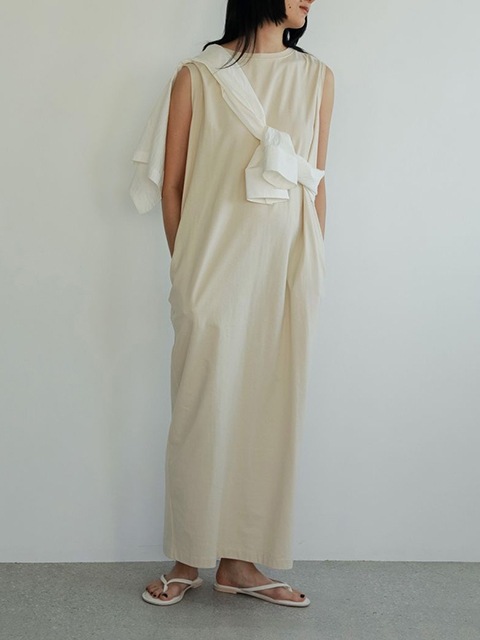SALE40%OFF】anuke アンヌーク Sleeveless Tuck Onepiece