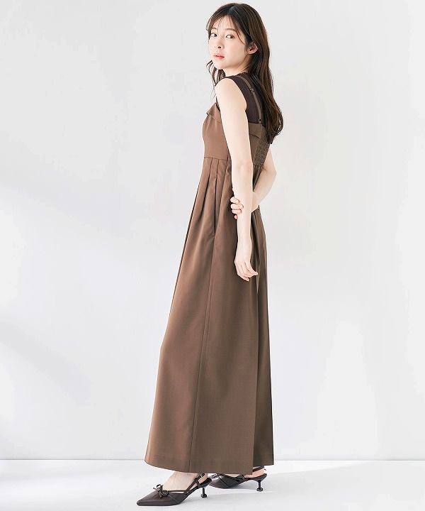 COCO DEAL ココディール 比翼デザインワイドサロペット 比翼デザインワイドサロペット｜PETAL ONLINE（ペタルオンライン）