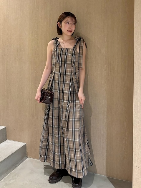 【なな】新品 snidel スナイデル タックミニワンピース 期間限定20%OFF】SNIDEL スナイデル タックキャミワンピース