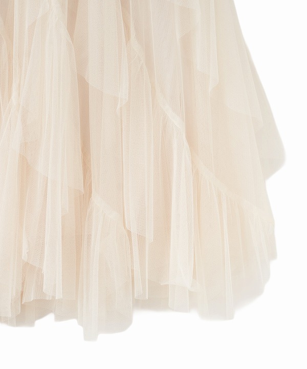 再入荷】COCODEAL ココディール チュールエスカルゴフリルフレア