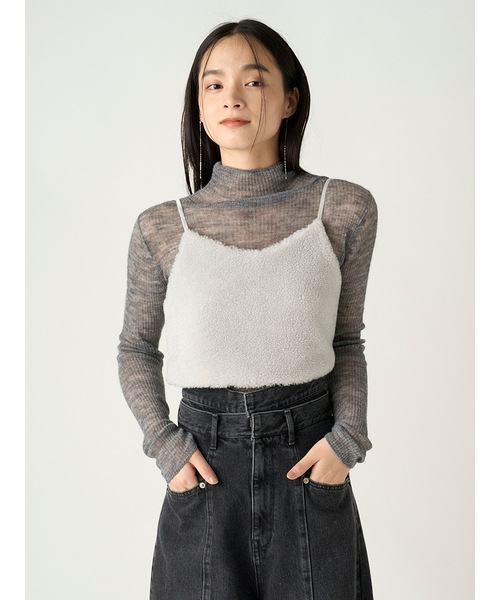 SALE60%OFF】FRAY I.D フレイアイディー エコファーラメキャミビスチェ