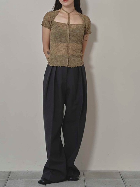 SOLD OUT】TODAYFUL トゥデイフル 2way Sheer Knittops 12520517