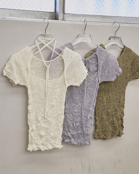 SOLD OUT】TODAYFUL トゥデイフル 2way Sheer Knittops 12520517