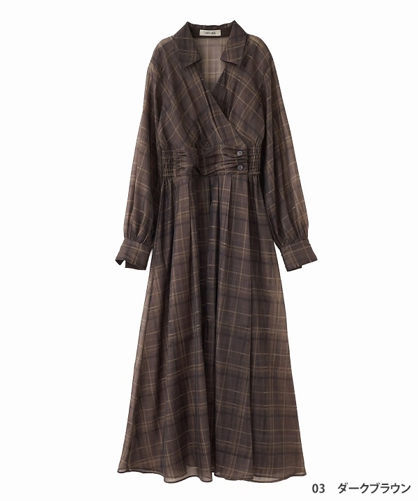 SALE30%OFF】COCODEAL ココディール チェックシャツワンピース