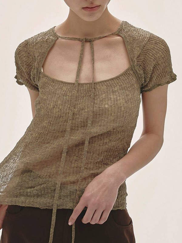 TODAYFUL トゥデイフル 2way Sheer Knittops 12610524 /キャンセル返品