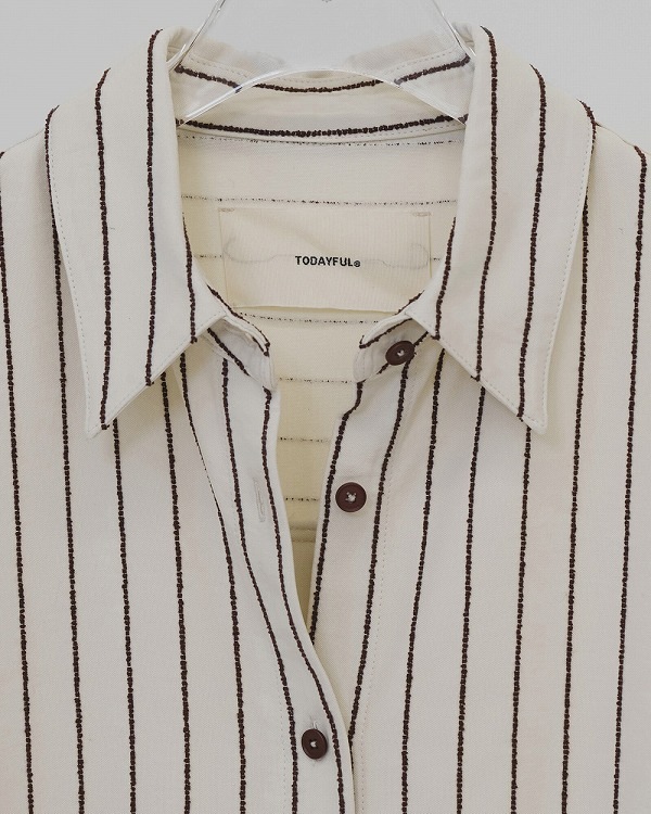 ��ͽ���ʡ�TODAYFUL �ȥ��ǥ��ե�  Jacquard Stripe Shirts 12620408 11������12��������ͽ�� /����󥻥������Բľ���