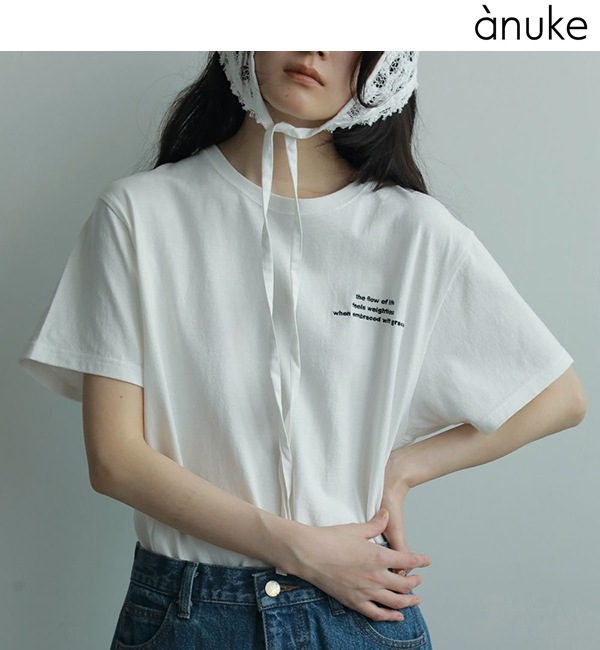 anuke ̡  Embroidery Logo T-shirts 62520623 ͥݥ̵ /󥻥Բľʡˤ15ޤ¨ȯ(˰ʳ)