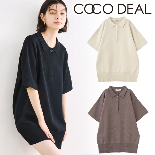 COCODEAL ココディール ポロニットミニワンピース 75235299