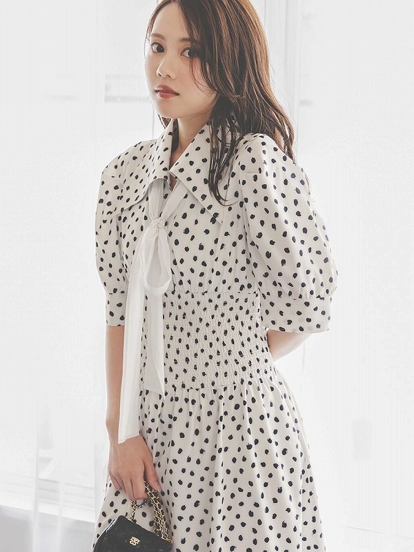 ��SALE50%OFF��SNIDEL ���ʥ��ǥ�  �ɥåȥܥ���������ĥ��ԡ��� SWFO254173 /����󥻥������Բľ��ʡ������ˤ�15���ޤ�¨��ȯ��(���˰ʳ�)��