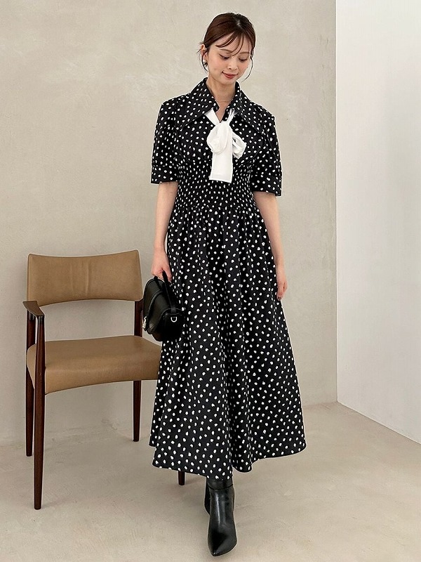 ��SALE50%OFF��SNIDEL ���ʥ��ǥ�  �ɥåȥܥ���������ĥ��ԡ��� SWFO254173 /����󥻥������Բľ��ʡ������ˤ�15���ޤ�¨��ȯ��(���˰ʳ�)��