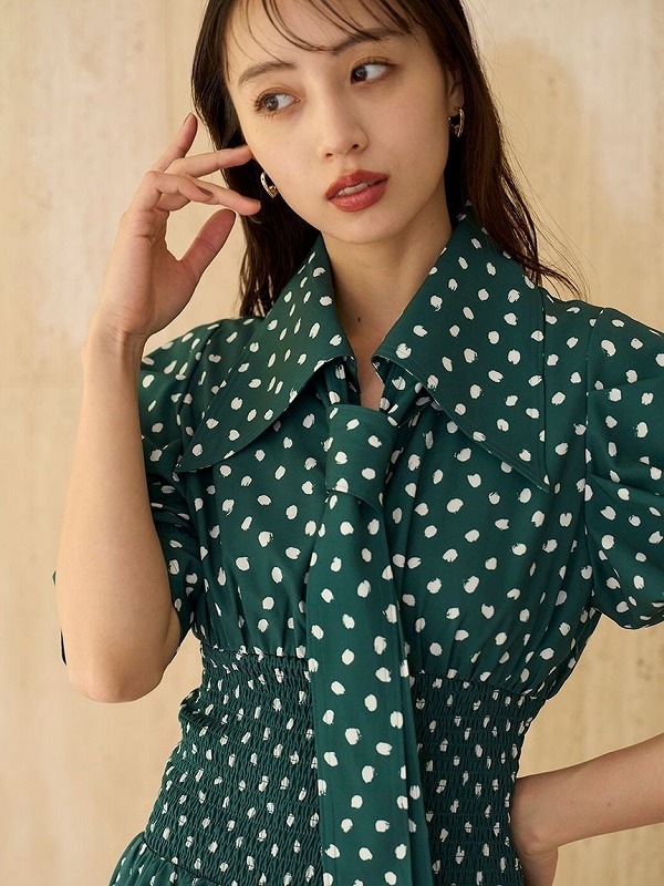 ��SALE50%OFF��SNIDEL ���ʥ��ǥ�  �ɥåȥܥ���������ĥ��ԡ��� SWFO254173 /����󥻥������Բľ��ʡ������ˤ�15���ޤ�¨��ȯ��(���˰ʳ�)��