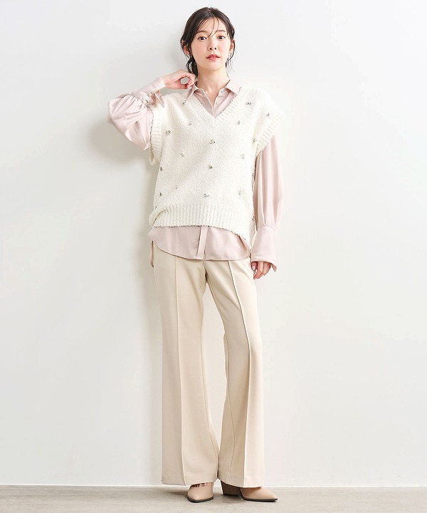 SALE50%OFF】COCODEAL ココディール ビジューニットベスト 75631254