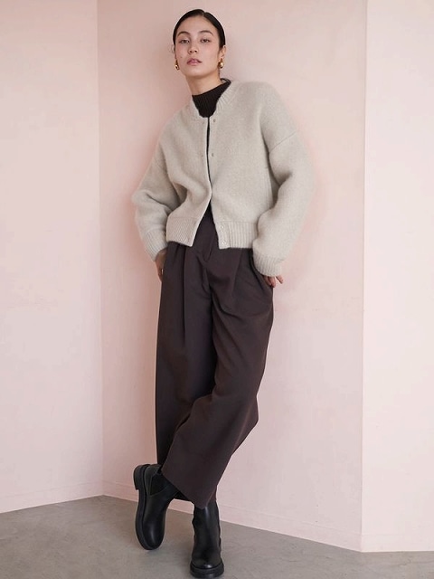 未使用 エレンディーク CNラクーンミックスブルゾン SALE50%OFF】ELENDEEK エレンディーク CN RACCOON MIX BZ CNラクーン