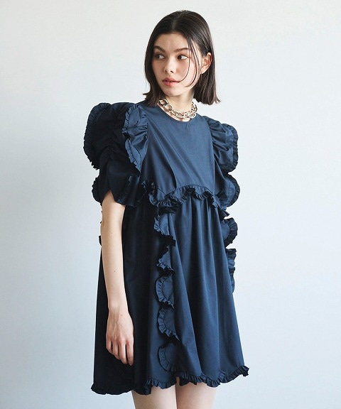 COCODEAL T/Cフリルチュニック