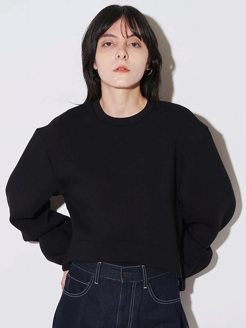 【新品】ELENDEEK FLARE SL CSサマートップス　BLACK 期間限定10%OFF】ELENDEEK エレンディーク TUCK HEM CROPPED CS