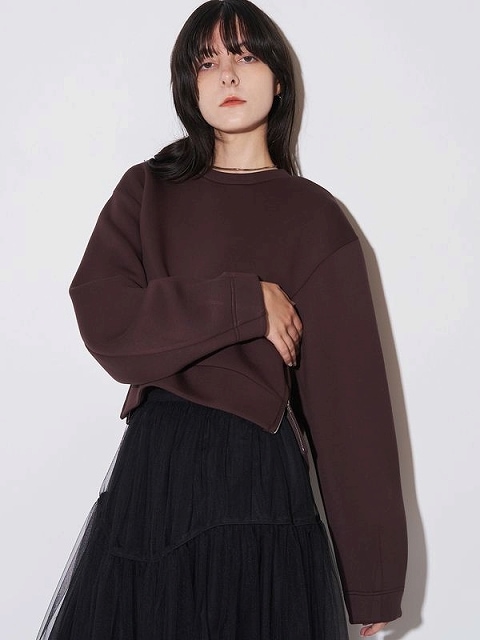 ELENDEEK - 極美品♡ELENDEEK TRIPLE CLOTH LONG GILET BLK 期間限定10%OFF】ELENDEEK エレンディーク TUCK HEM CROPPED CS