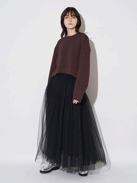 期間限定10%OFF】ELENDEEK エレンディーク TUCK HEM CROPPED CS