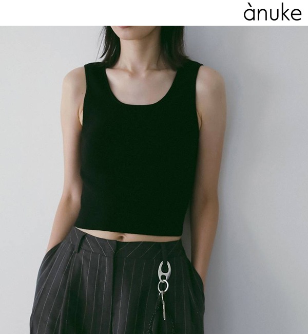 anuke ����̡���  Short Knit Tanktop 62610524  �ͥ��ݥ�����̵�� /����󥻥������Բľ��ʡ������ˤ�15���ޤ�¨��ȯ��(���˰ʳ�)��