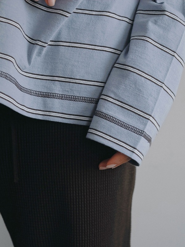 anuke ����̡���  Border Loose Long T-shirts 62620620  /����󥻥������Բľ��� �������ˤ�15���ޤ�¨��ȯ��(���˰ʳ�)��