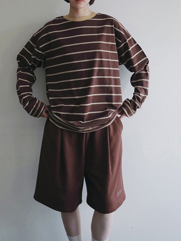 anuke ����̡���  Border Loose Long T-shirts 62620620  /����󥻥������Բľ��� �������ˤ�15���ޤ�¨��ȯ��(���˰ʳ�)��