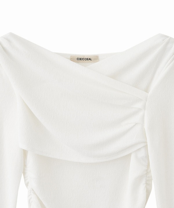 COCODEAL ココディール オフショルタックカットソートップス
