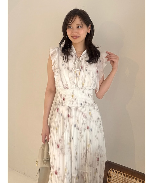期間限定10%OFF】SNIDEL スナイデル Sustainableフリルプリーツ