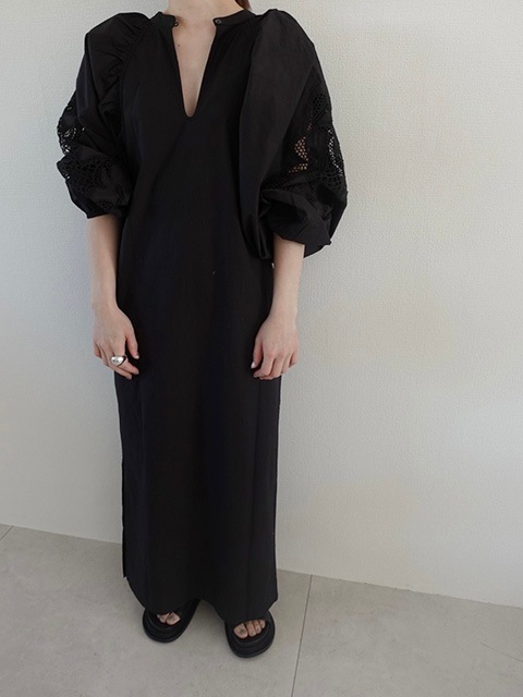 anuke Cutwork Embroidery Dress black 38