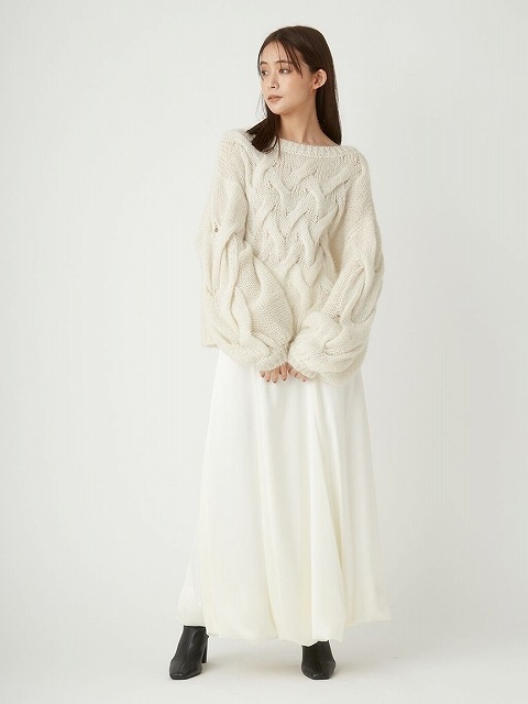 期間限定10%OFF】FRAY I.D フレイアイディー ケーブル編みモヘア 