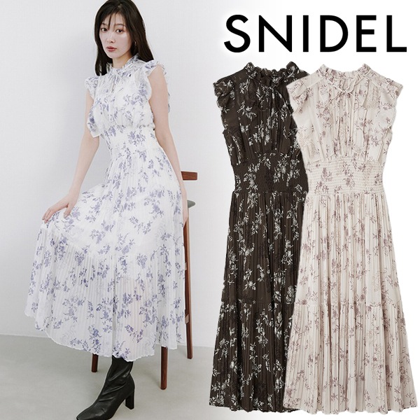 PRE SALE30%OFF】SNIDEL スナイデル Sustainableプリントプリーツ
