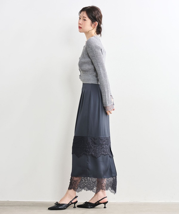 即完レア商品 ココディール 新品タグ付 シアーリブレースカーディガン オフ 即完レア商品 ココディール 新品タグ付 シアーリブレース