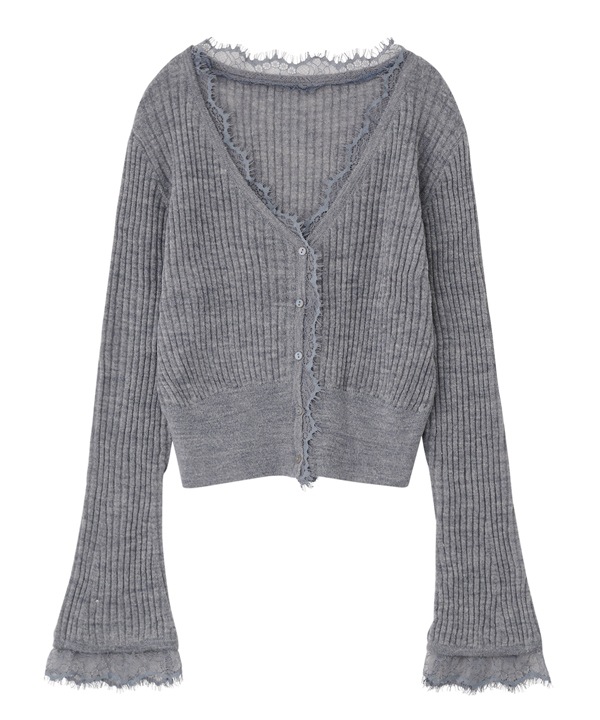 新品未使用 COCO DEAL ココディール シアーリブレースカーディガン SOLD OUT】COCODEAL ココディール シアーリブレースカーディガン