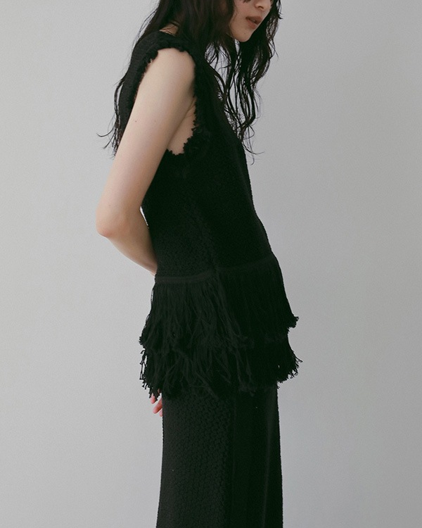 ��ͽ���ʡ�anuke ����̡���  Fringe Knit Tanktop 62610510 3�����4��������ͽ�� /����󥻥������Բľ���