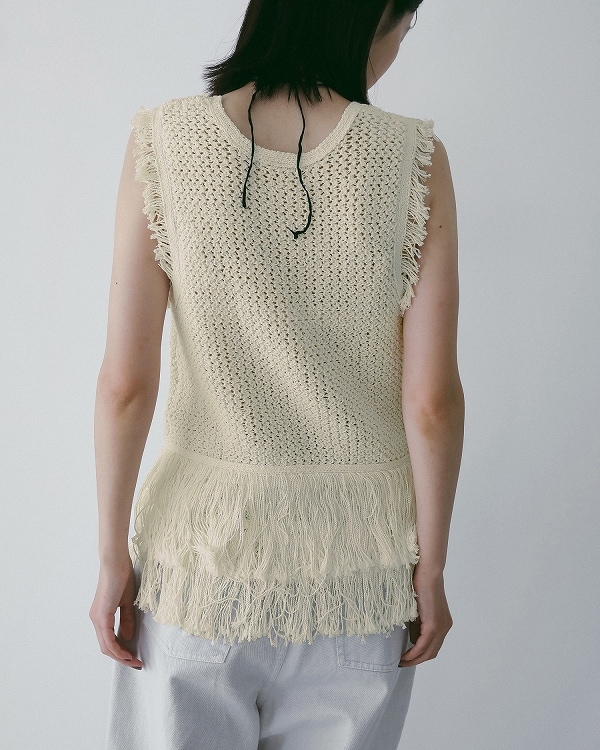 ��ͽ���ʡ�anuke ����̡���  Fringe Knit Tanktop 62610510 3�����4��������ͽ�� /����󥻥������Բľ���