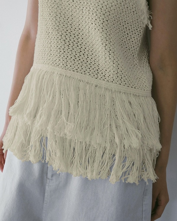 ��ͽ���ʡ�anuke ����̡���  Fringe Knit Tanktop 62610510 3�����4��������ͽ�� /����󥻥������Բľ���