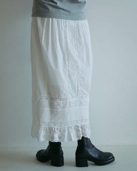 nanaさん専用　アンヌーク　マタニティ　タックマキシスカート　38 ànuke online store（アンヌーク） / 【Reha.】Tuck Maxi