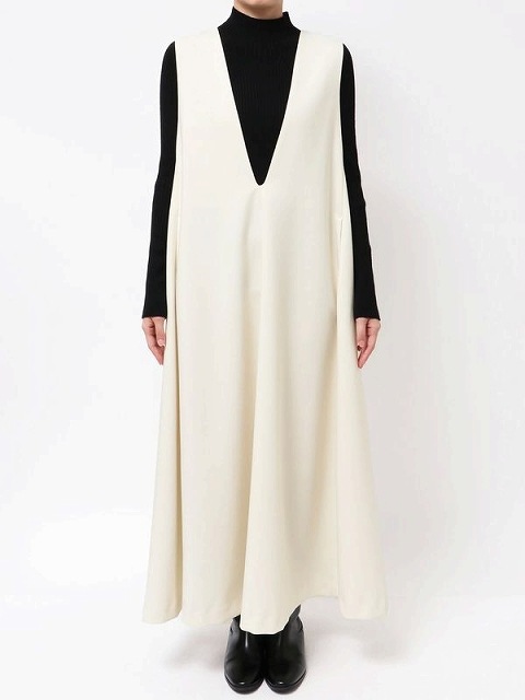 期間限定15%OFF】ELENDEEK エレンディーク DEEP V NECK A-LINE OP