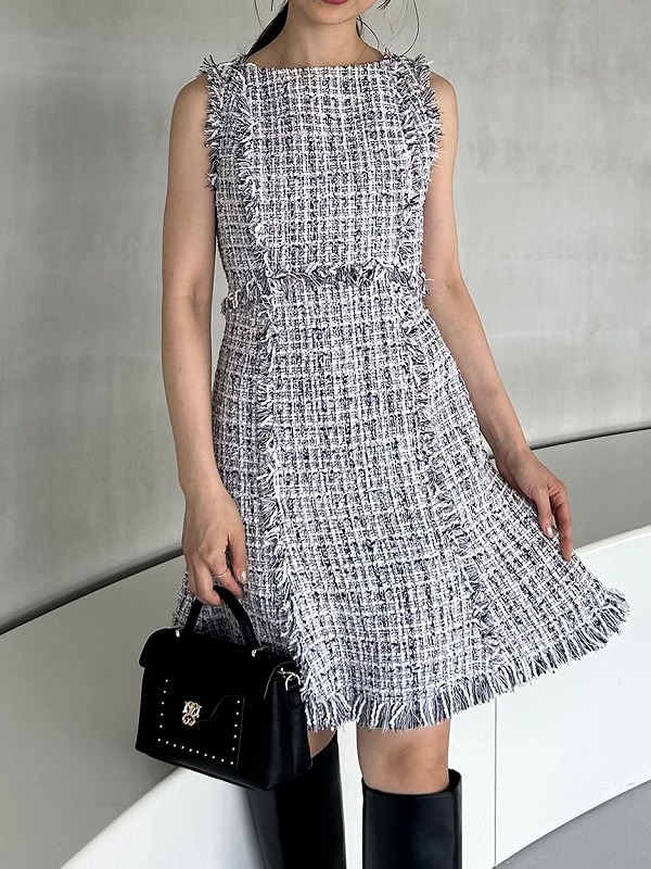 SNIDEL  セット販売　ツイードワンピース ピンク FREE SNIDEL セット販売 ツイードワンピース ピンク FREE SNIDEL