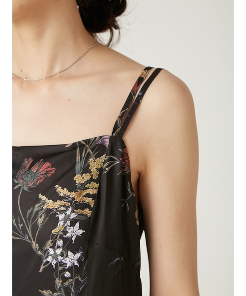 【新品】FRAY I.D ボタニカルプリントキャミソールワンピース/w IVR0 00サイズ】ボタニカルプリントキャミソールワンピース