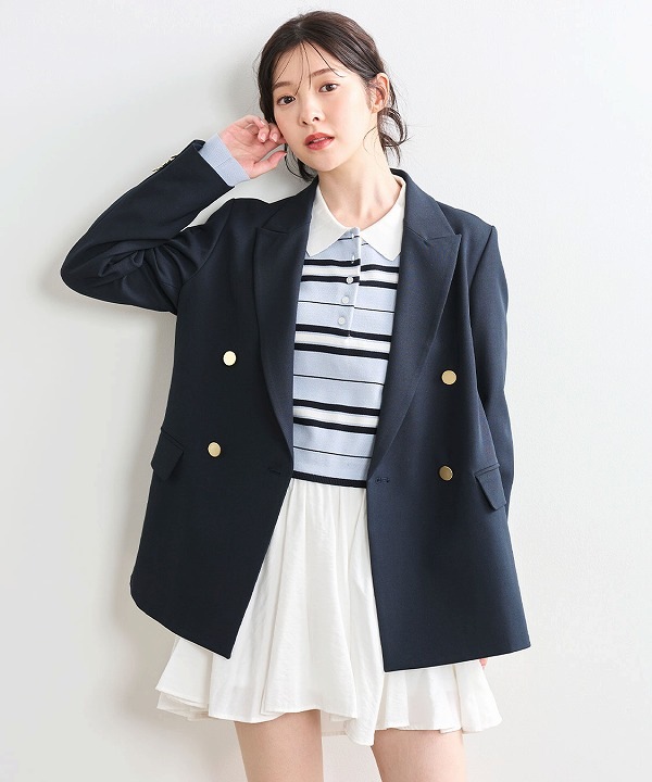 【Yuki san様】【新品・タグ付】cocodeal ベージュ ダブルブレスト ダブルブレストジャケット｜PETAL ONLINE（ペタルオンライン）