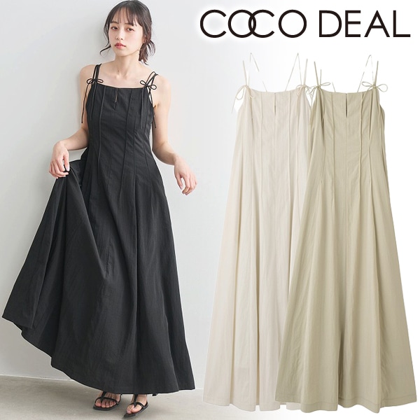 SALE20%OFF】COCODEAL ココディール ピンタックキャミワンピース