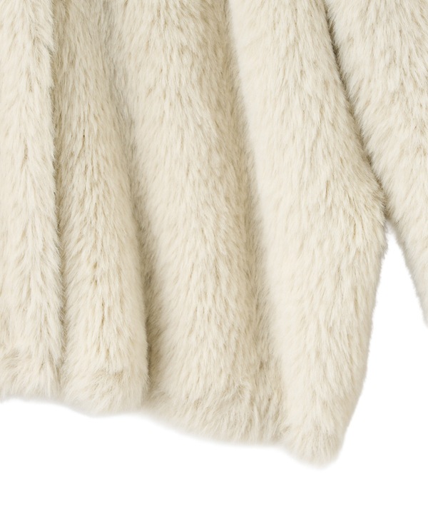 COCODEAL ココディール ダブルフェイスフェザーニットアウター