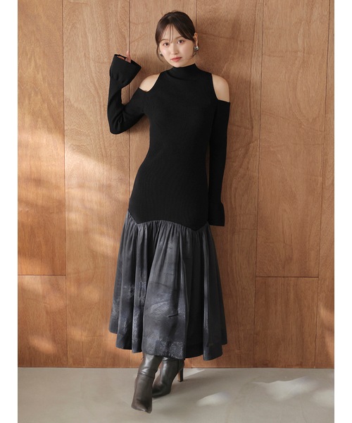 期間限定10%OFF】SNIDEL スナイデル Sustainableコールドショルダー