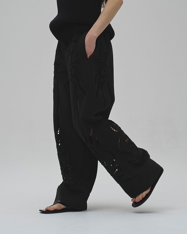 ��ͽ���ʡ�TODAYFUL �ȥ��ǥ��ե�   Cut Lace Twill Pants 12610701 6������7��������ͽ�� /����󥻥������Բľ���