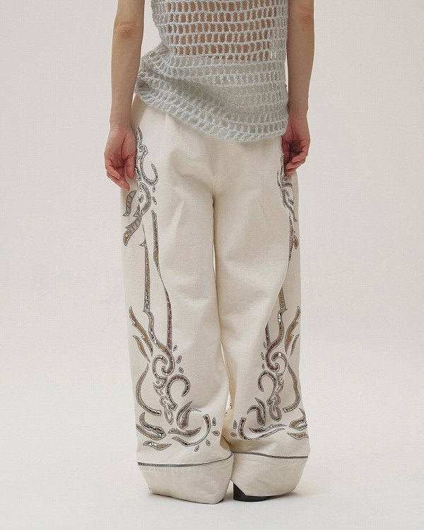 ��ͽ���ʡ�TODAYFUL �ȥ��ǥ��ե�   Cut Lace Twill Pants 12610701 6������7��������ͽ�� /����󥻥������Բľ���