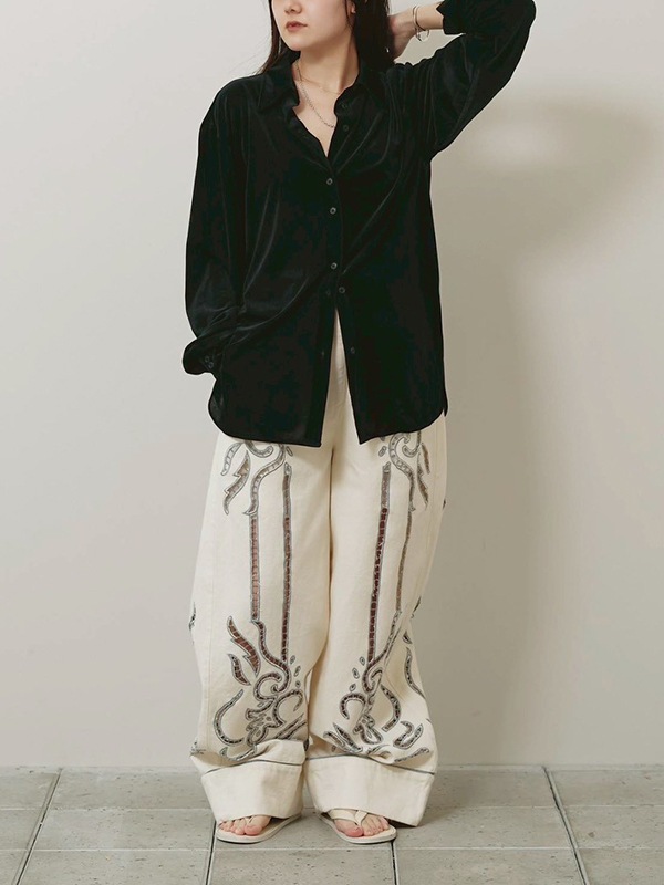 ��ͽ���ʡ�TODAYFUL �ȥ��ǥ��ե�   Cut Lace Twill Pants 12610701 6������7��������ͽ�� /����󥻥������Բľ���