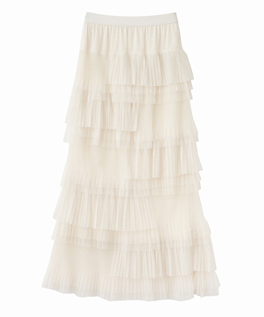 SALE20%OFF】COCODEAL ココディール アシメプリーツティアードチュール