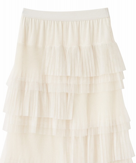 SALE20%OFF】COCODEAL ココディール アシメプリーツティアードチュール