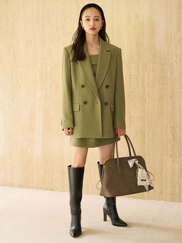 【完売品】　スナイデル　ウールベアミニワンピース　SWFO254178 SALE50%OFF】SNIDEL スナイデル ウールベアミニワンピース SWFO254178