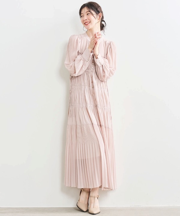 COCODEALギャザードロストティアードワンピース ココディール 【SOLD OUT】COCODEAL ギャザードロストワンピース